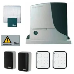 KIT AUTOMAZIONE CANCELLI SCORREVOLI NICE COMPLETO RB1000BDKCE FINO A 1000KG ELRB1000BDKCENice