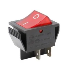 INTERRUTTORE A BILANCIERE ON-OFF 4 PIN 4 TERMINALI | 16A 250VAC | ROSSO 320-002Alpha Elettronica